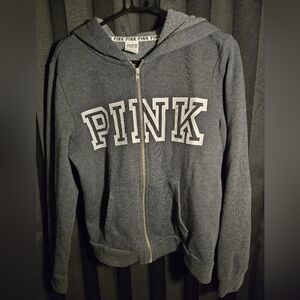 Pink by Victoria's Secret zip up hoodie - large
